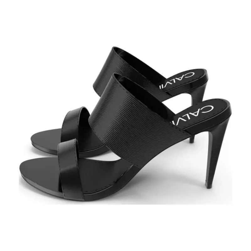 صندل پاشنه‌بلند کالوین کلاین مشکی